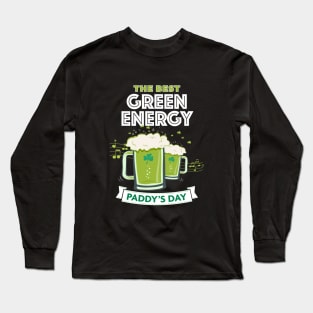 Paddy's Day Green Energy Long Sleeve T-Shirt